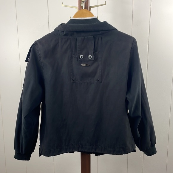 Jamie Sadock Black Full Zip Faux Suede Golf Jacket - Picture 4 of 5